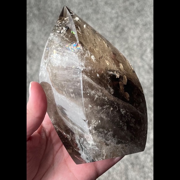 Smoky Garden Quartz Flame - Picture 6 of 17